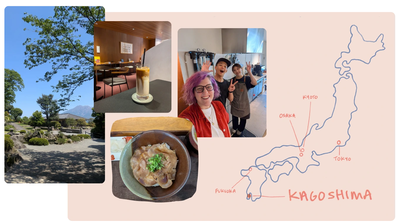 Befriending baristas in Kagoshima