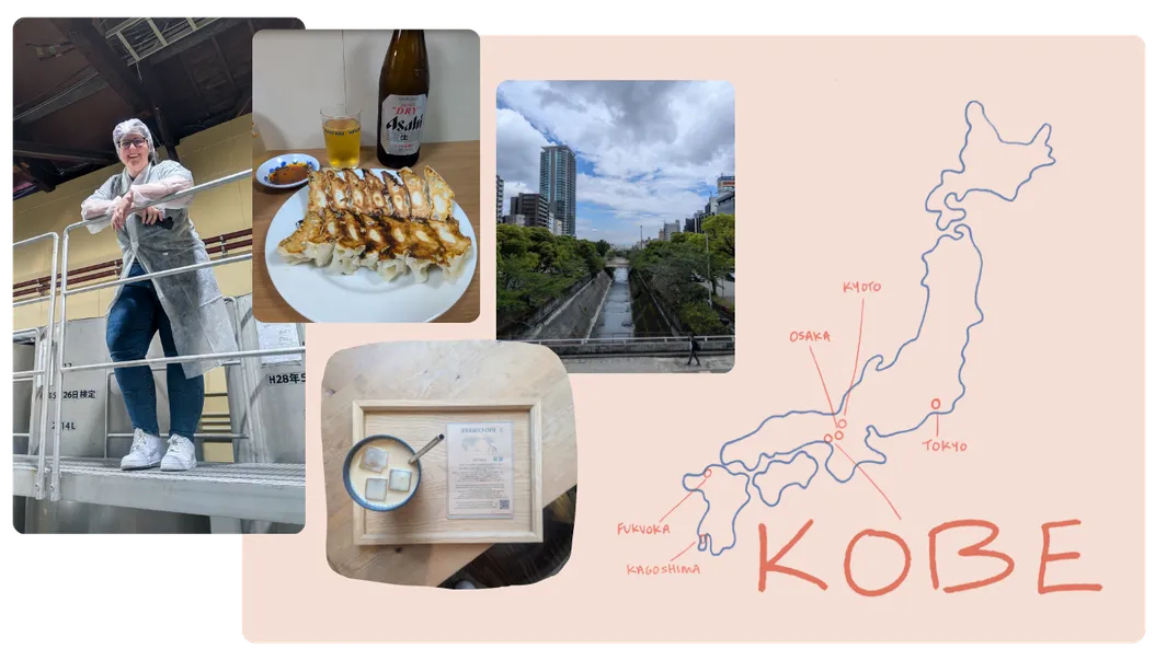 Brewing sake in Kobe